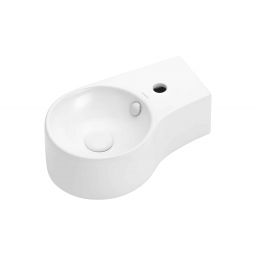 Uptrend Aster umywalka 44x27,8 cm nablatowa biały połysk TR4506A