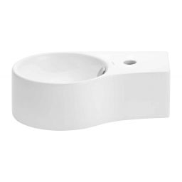 Uptrend Aster umywalka 44x27,8 cm nablatowa biały połysk TR4506A