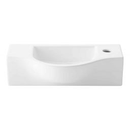 Uptrend Ana umywalka 45x25 cm półokrągła biały połysk TR4523B