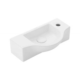 Uptrend Ana umywalka 45x25 cm półokrągła biały połysk TR4523B