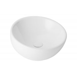 Uptrend Nana umywalka 42,5x42,5 cm nablatowa okrągła biały połysk TR4545