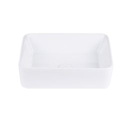 Uptrend Aura umywalka 48,5x38 cm prostokątna nablatowa biała TR4565