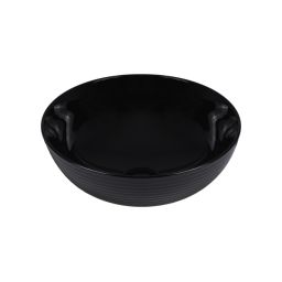 Uptrend Cleo Black Gloss umywalka 38,5x38,5 cm nablatowa okrągła czarny połysk UP4004-2-B18