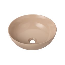 Uptrend Lena umywalka 38,5x38,5 cm nablatowa okrągła macchiato połysk UP4005-2-B4