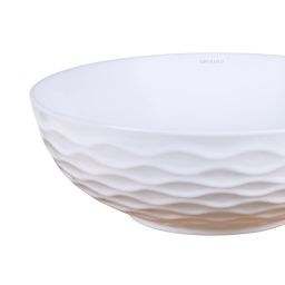 Uptrend Arya White umywalka 42x42 cm nablatowa okrągła biały połysk UP4010-2