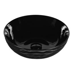 Uptrend Arya Black umywalka 42x42 cm nablatowa okrągła czarna UP4010-2-B18