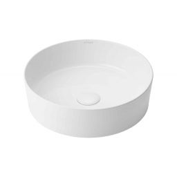 Uptrend Lynx umywalka 38,5 cm nablatowa okrągła biały połysk UP4024