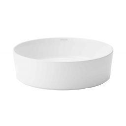 Uptrend Lynx umywalka 38,5 cm nablatowa okrągła biały połysk UP4024