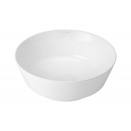 Uptrend Paris umywalka 40x40 cm nablatowa okrągła biały połysk UP4044-2