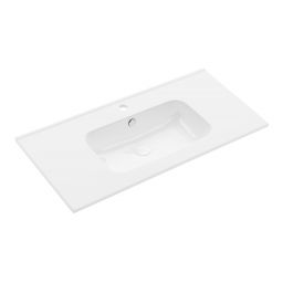 Uptrend Venta umywalka 101x47 cm meblowa/wpuszczana prostokątna biały połysk UP410-1000