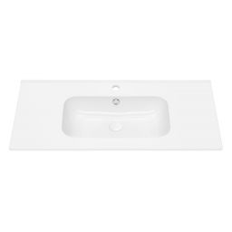 Uptrend Venta umywalka 101x47 cm meblowa/wpuszczana prostokątna biały połysk UP410-1000