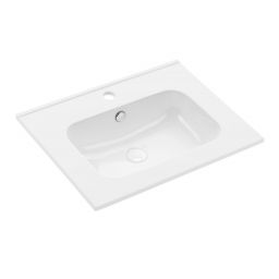 Uptrend Venta umywalka 61x46 cm prostokątna meblowa-wpuszczana biała UP410-600