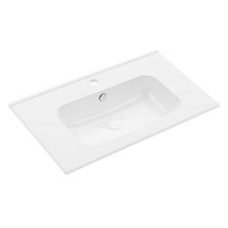 Uptrend Venta umywalka 81x47 cm meblowa/wpuszczana prostokątna biały połysk UP410-800