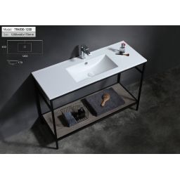 Uptrend Neva umywalka 120x46 cm meblowa/wpuszczana prostokątna biały połysk UP4530-1200