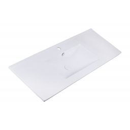 Uptrend Neva umywalka 120x46 cm meblowa/wpuszczana prostokątna biały połysk UP4530-1200