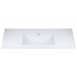 Uptrend Neva umywalka 120x46 cm meblowa/wpuszczana prostokątna biały połysk UP4530-1200