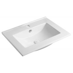 Outlet - Uptrend Neva umywalka 70x46 cm meblowa prostokątna biały połysk UP4530-700