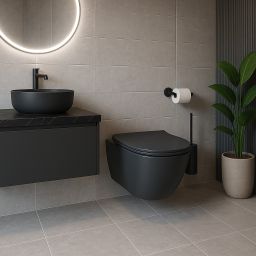 Vilarte by Dura Siena miska WC wisząca bez kołnierza antracyt mat 5751MA