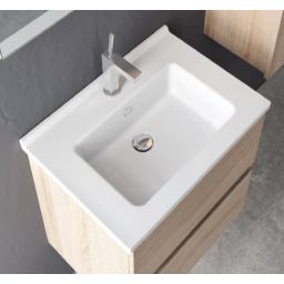 Vilarte by Dura Sees umywalka 66x46,5 cm prostokątna biała 5810