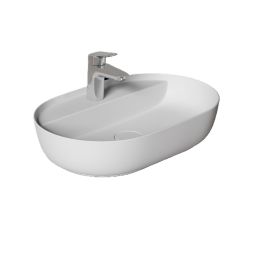 Vilarte by Dura Dream umywalka 60x40 cm owalna nablatowa biała 5840