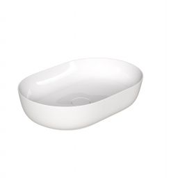 Vilarte by Dura Rose umywalka 60x40 cm owalna nablatowa biała 5841