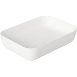Vilarte by Dura Orfe umywalka 60x40 cm prostokątna nablatowa biała 5851