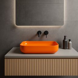 Vilarte by Dura Orfe umywalka 60x40 cm prostokątna nablatowa 5851PT