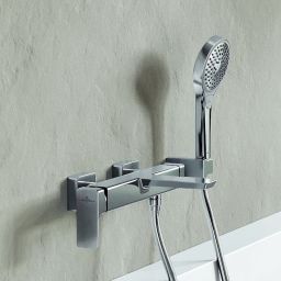 Villeroy & Boch Subway 3.0 bateria wannowo-prysznicowa ścienna nikiel szczotkowany TVT11200200064