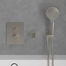 Villeroy & Boch Conum bateria wannowo-prysznicowa podtynkowa nikiel szczotkowany TVT12700100064