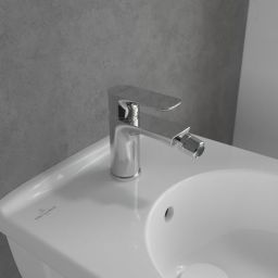 Villeroy & Boch O.Novo bateria bidetowa stojąca chrom TVB10420111061