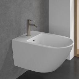 Villeroy & Boch Loop & Friends bateria bidetowa stojąca nikiel szczotkowany TVB10620115364
