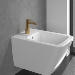 Villeroy & Boch Conum bateria bidetowa stojąca złoty szczotkowany TVB12700100076