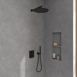 Villeroy & Boch Universal Taps & Fittings bateria wannowo-prysznicowa podtynkowa termostatyczna czarny mat TVD000653000K5