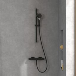 Villeroy & Boch Universal Taps & Fittings bateria prysznicowa ścienna termostatyczna czarna TVS000018000K5