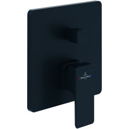 Villeroy & Boch Subway 3.0 bateria wannowo-prysznicowa podtynkowa czarny mat TVS112003000K5