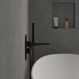 Villeroy & Boch Antao bateria wannowo-prysznicowa podtynkowa czarna TVT111001000K5