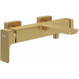 Villeroy & Boch Subway 3.0 bateria wannowo-prysznicowa ścienna złoty szczotkowany TVT11200200076
