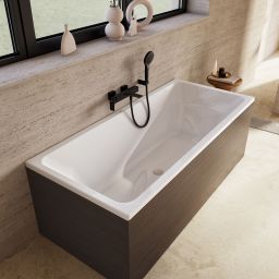 Villeroy & Boch Subway 3.0 bateria wannowo-prysznicowa ścienna czarny mat TVT112002000K5