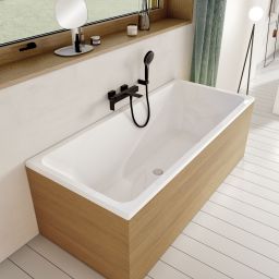 Villeroy & Boch Subway 3.0 bateria wannowo-prysznicowa ścienna czarny mat TVT112002000K5