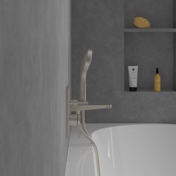 Villeroy & Boch Conum bateria wannowo-prysznicowa podtynkowa nikiel szczotkowany TVT12700100064