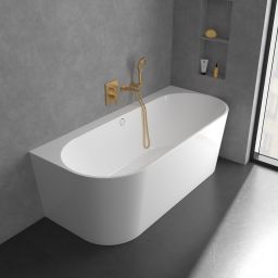 Villeroy & Boch Conum bateria wannowo-prysznicowa podtynkowa złoty szczotkowany TVT12700100076