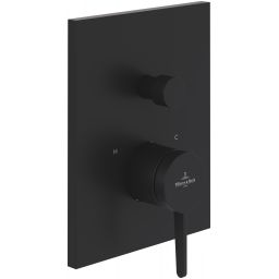 Villeroy & Boch Conum bateria wannowo-prysznicowa podtynkowa czarny mat TVT127001000K5