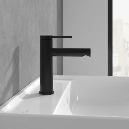 Villeroy & Boch Loop & Friends bateria umywalkowa stojąca czarny mat TVW106103153K5