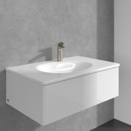 Villeroy & Boch Antao bateria umywalkowa stojąca nikiel TVW11100300064