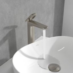 Villeroy & Boch Antao bateria umywalkowa stojąca nikiel TVW11100500064