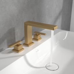 Villeroy & Boch Mettlach bateria umywalkowa stojąca złota TVW12600200076