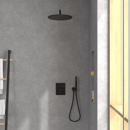 Villeroy & Boch Universal Showers deszczownica 35x35 cm okrągła czarna TVC000003000K5