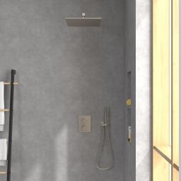 Villeroy & Boch Universal Showers deszczownica 35 cm kwadratowa nikiel szczotkowany TVC00000600064