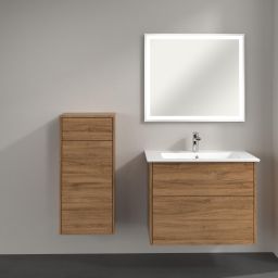 Villeroy & Boch Finero szafka boczna 86 cm wysoka wisząca niski lewa kansas oak C53100RH