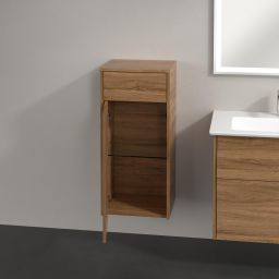 Villeroy & Boch Finero szafka boczna 86 cm wysoka wisząca niski lewa kansas oak C53100RH